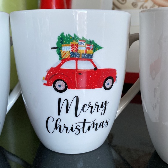 Set of 4 porcelain coffee mugs - Picture 4 of 10